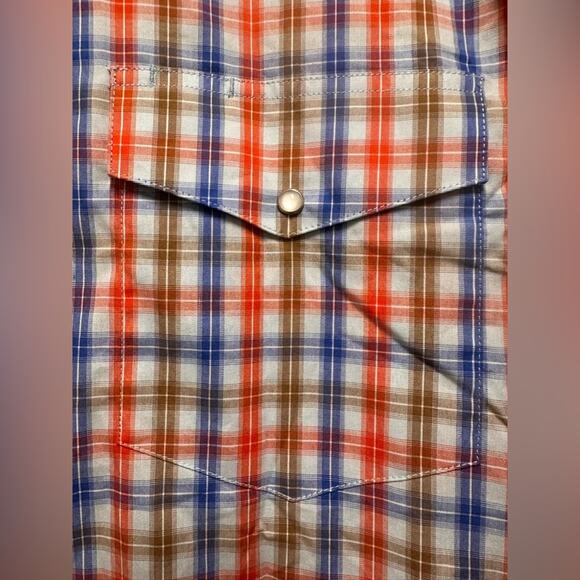 Men’s Wrangler Performance Snap Long Sleeve Plaid Shirt. Size 2XL - Picture 4 of 8